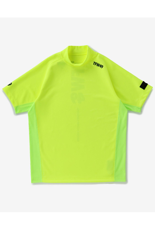 TFW49 T102320006 SIDE MESH MOCK NECK サイドメッシュモックネックT YELLOW 正規通販 ゴルフ メンズ