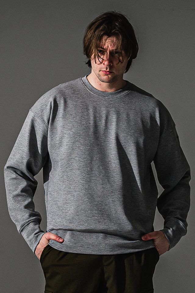RESOUND CLOTHING リサウンドクロージング RC41-C-003 light blister trainer ブリスターニットトレーナー GRAY 正規通販 メンズ 2026年9月15日入荷予定